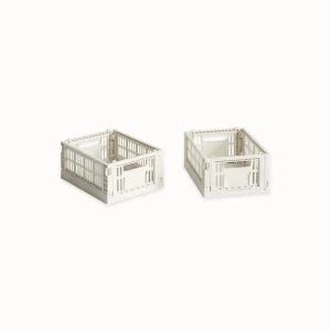 Set de 2 mini cagettes Off white