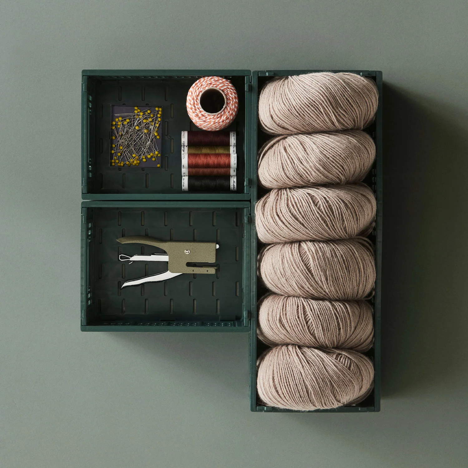 Set de 2 mini cagettes Dark green – Image 5