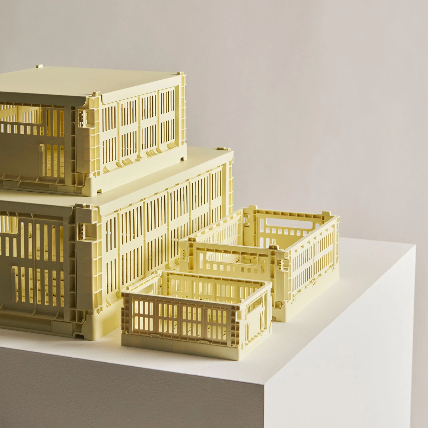 Set de 2 mini cagettes Light yellow – Image 3