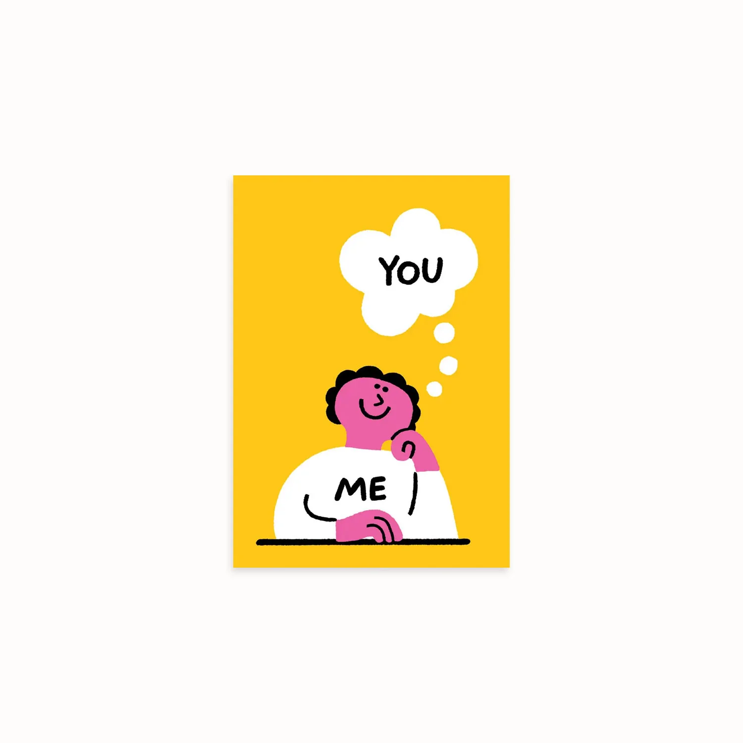 Carte + enveloppe « Me thinking about you » – Image 2