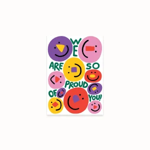 Carte + enveloppe « We are so proud of you »