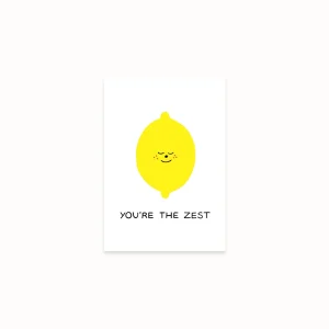 Carte + enveloppe « You're the zest »