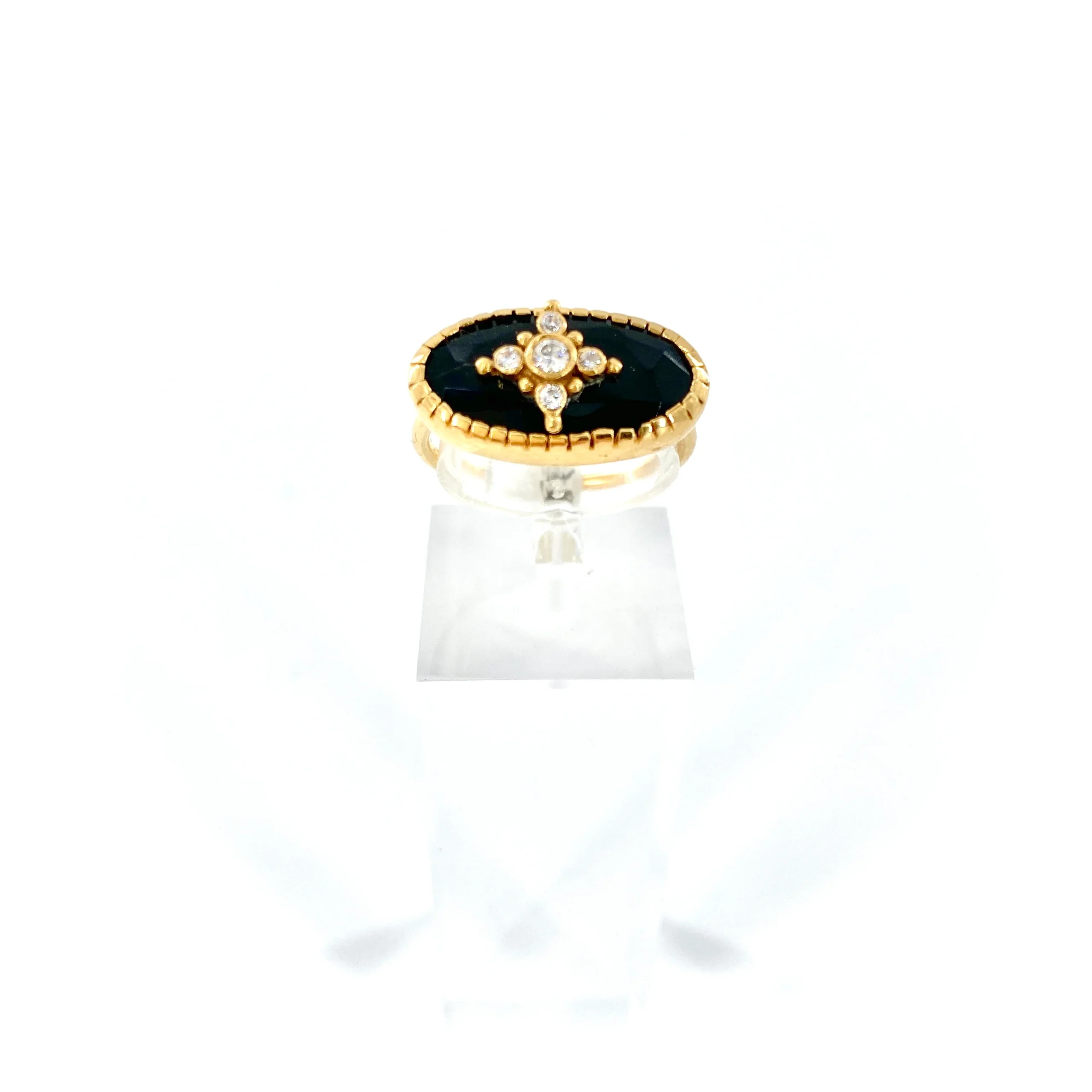 Bague TELMA en Onyx Noir – Image 2