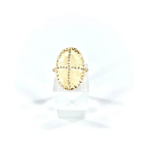 Bague BAZILE Zircons Blancs