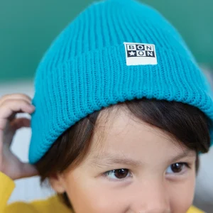 Bonnet - Bleu en tricot