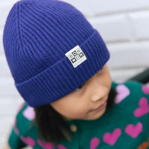 Bonnet - Violet en tricot