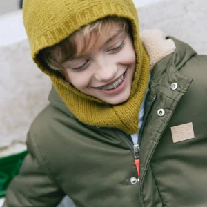 Cagoule - Vert en tricot