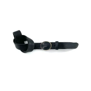 Ceinture Boucle Cuir Noir