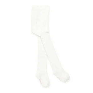 Collants - Ecru côtes