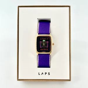 Montre PARISTANBUL Bracelet Perlon Violet