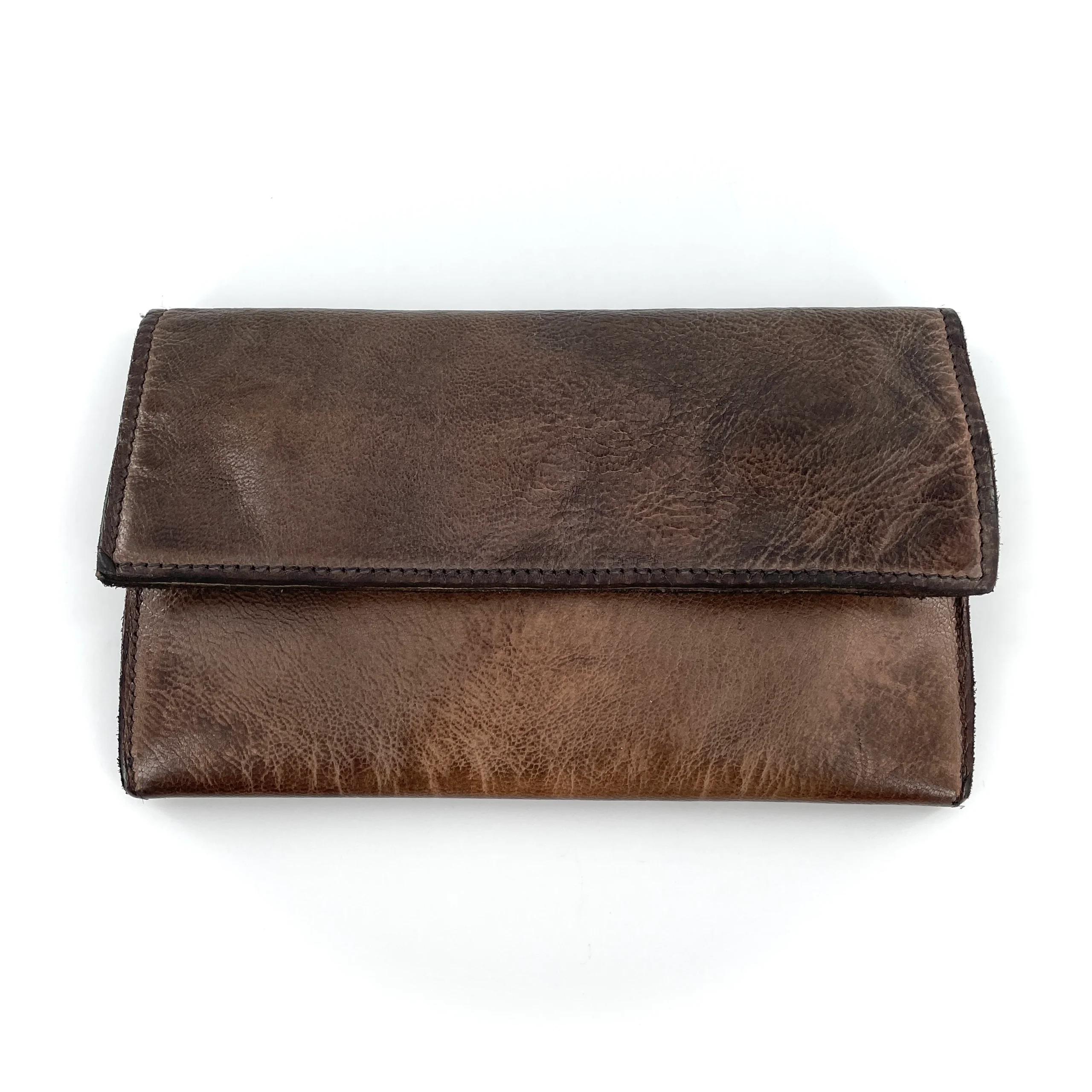 Portefeuille GM en Cuir Lavé Taupe – Image 2