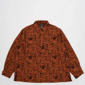 Adventure Shirt Ⅲ African Batik Jacquard Orange