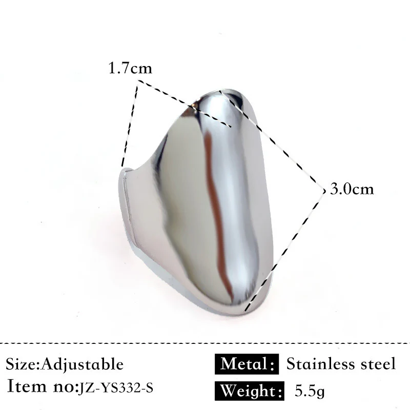 Bague Acier Inoxydable Plaqué Or 18K - Anneau Simple Brillant Élégant Femme – Image 6