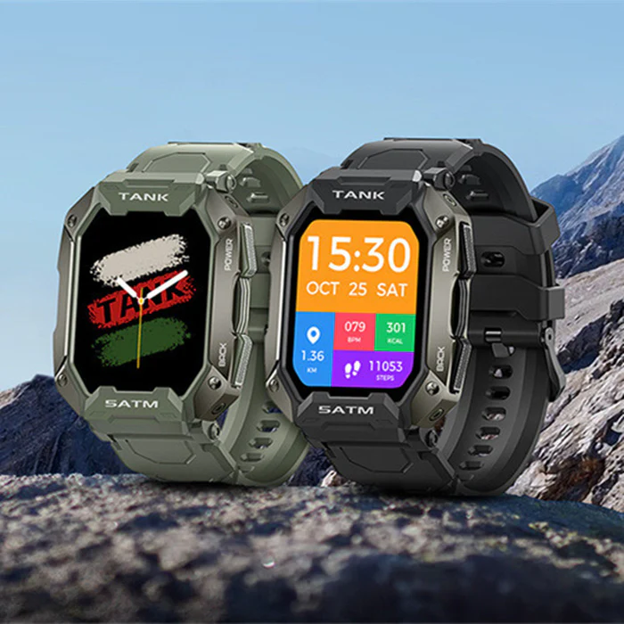 Montre Connectée Outdoor Étanche 5ATM IP69K - Bluetooth Sport – Image 2