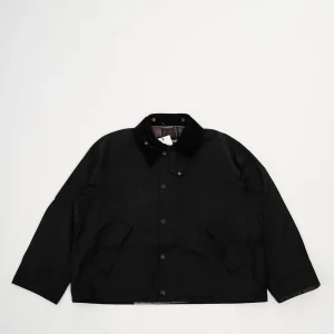 Barbour Modified Transport Wax Jacket Black