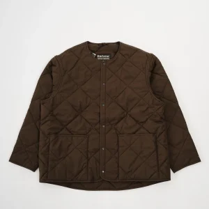 Barbour x Kaptain Sunshine Quilted Liner Khaki Brown