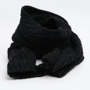 Cableknit Scarf Black