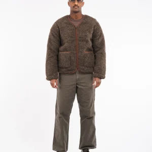 Cardigan Zip Up Medium Brown