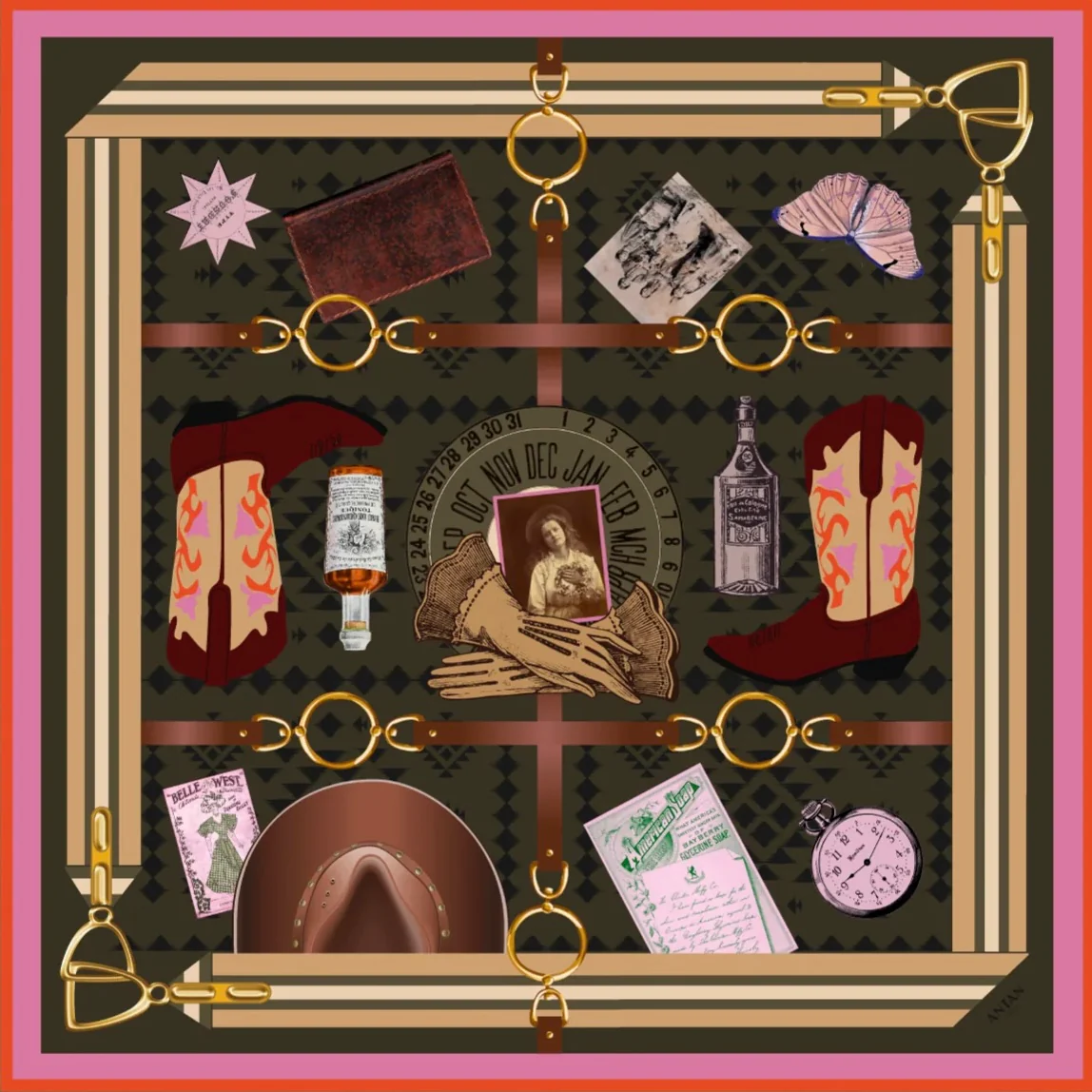 Carré de Soie THE COW GIRL GEAR