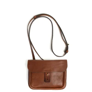 Sac La Cartouchière en Cuir Brun Ambré