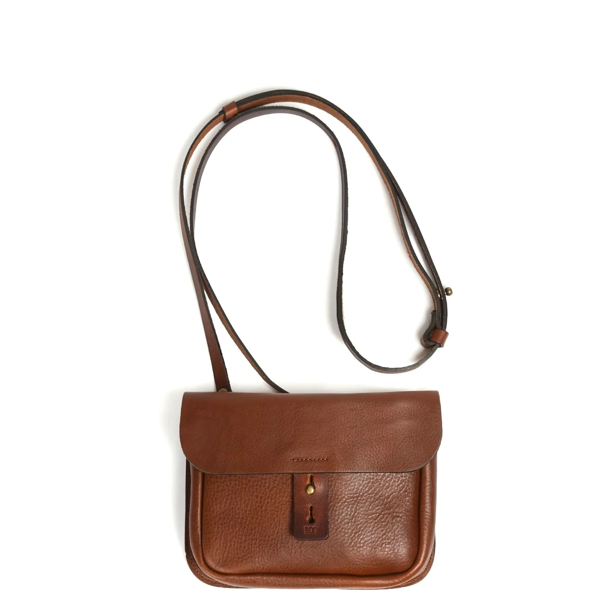 Sac La Cartouchière en Cuir Brun Ambré