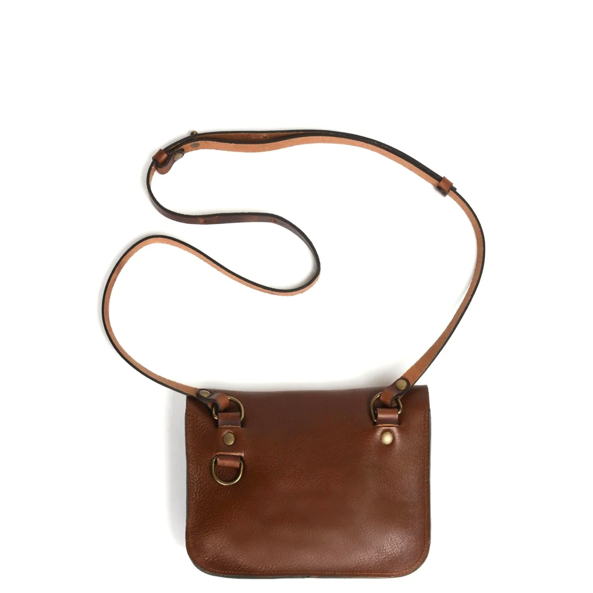 Sac La Cartouchière en Cuir Brun Ambré – Image 3