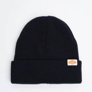 Cotton Beanie Ribbed Blueberry