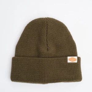 Cotton Beanie Ribbed Olive