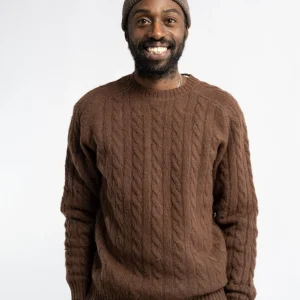 Crew Cable Shaggy 5G Brown 28