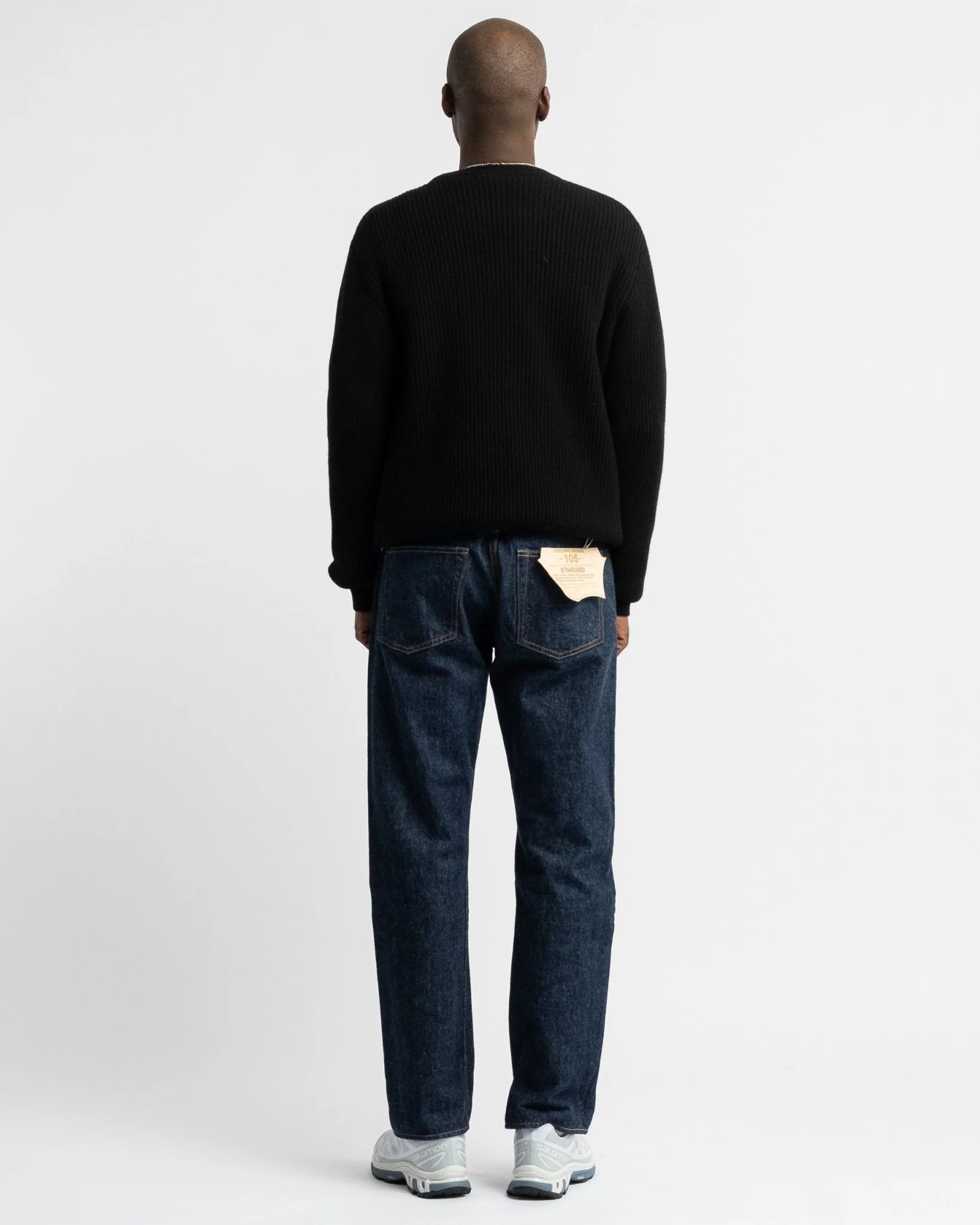 Crewneck Long Sleeve Cashmere Black – Image 6