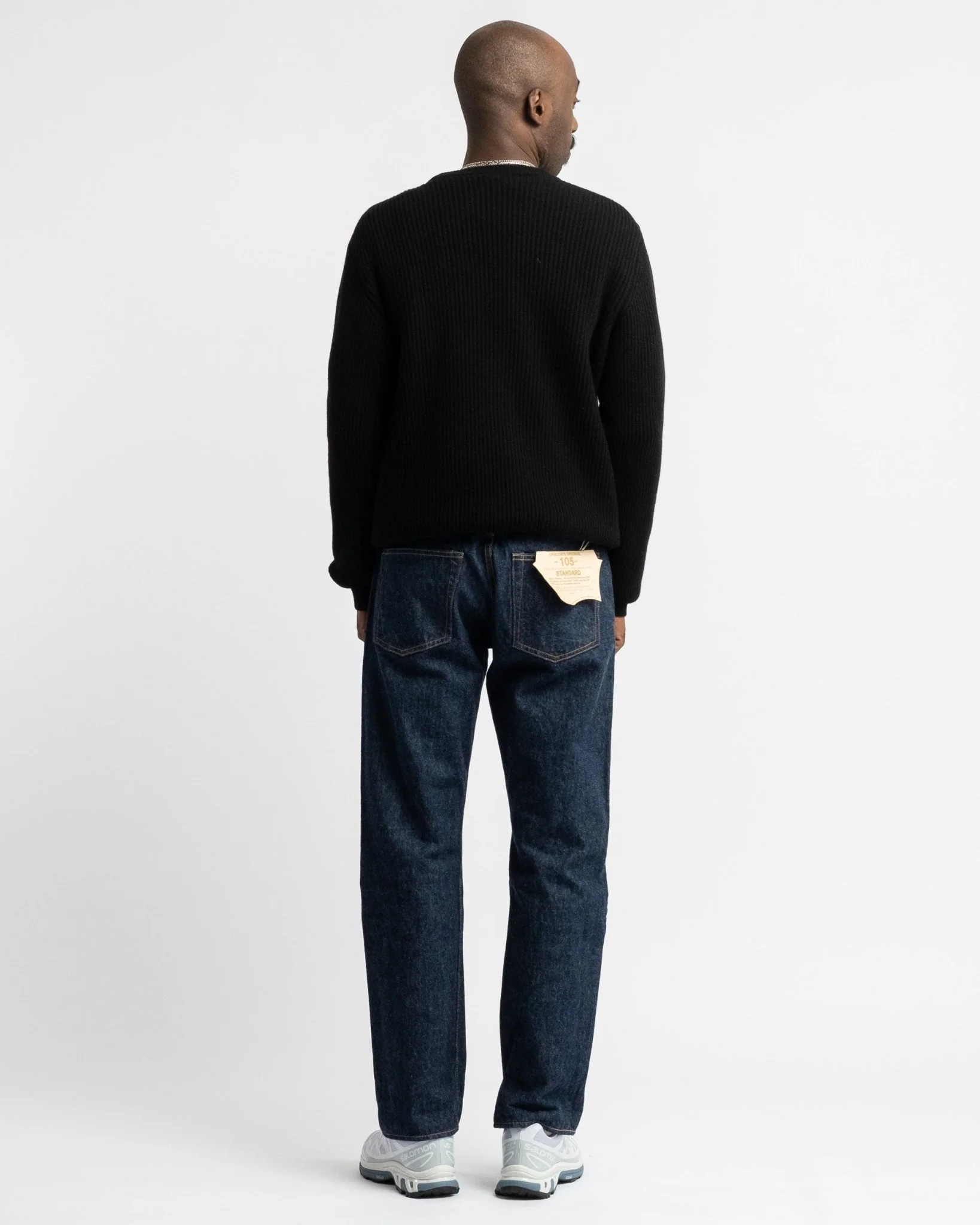 Crewneck Long Sleeve Cashmere Black – Image 7