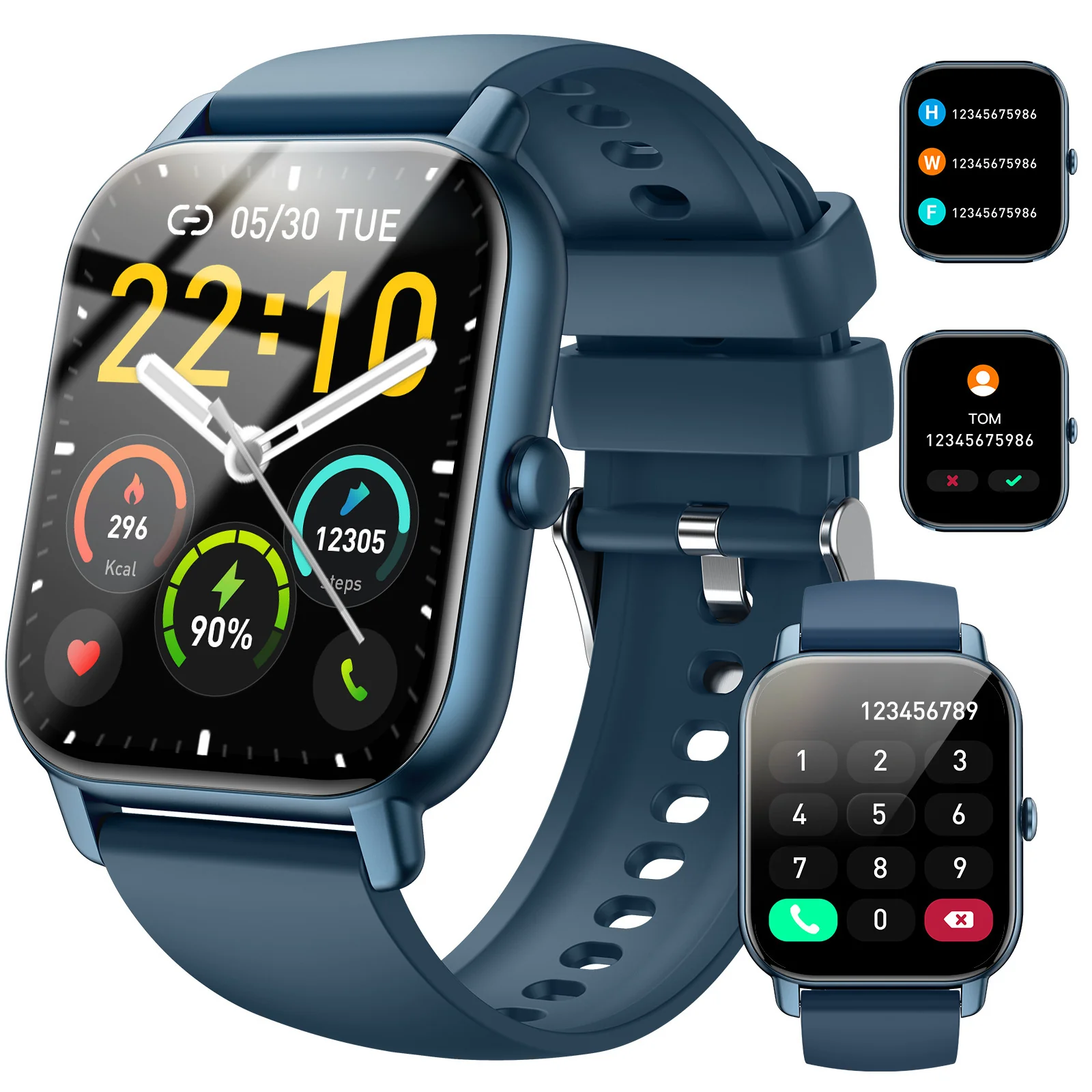 Montre Connectée Appels Bluetooth - Santé Cardiaque Sommeil – Image 3