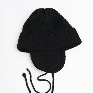 Elias Knit Flightcap Black