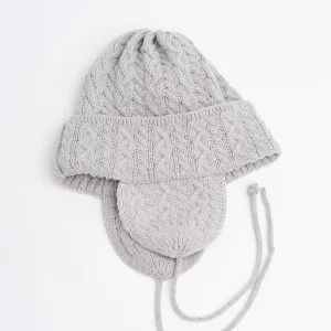 Elias Knit Flightcap Light Grey