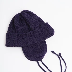 Elias Knit Flightcap Purple