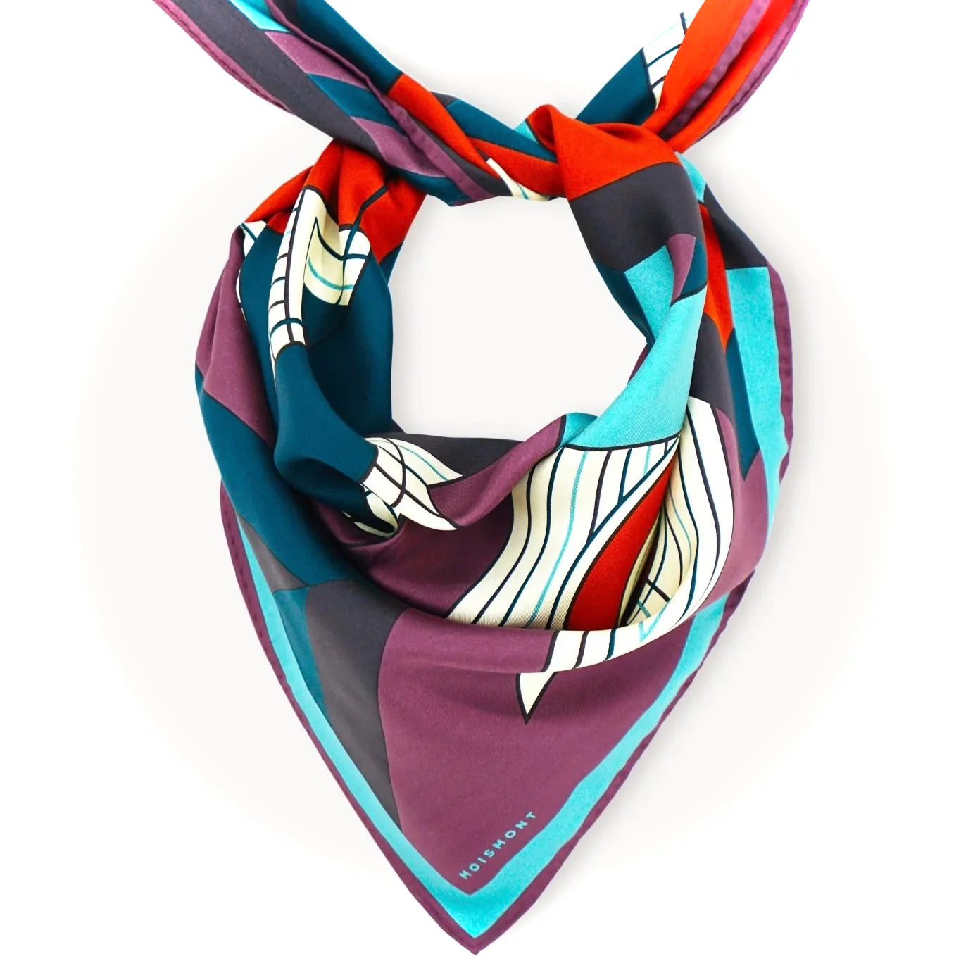 Foulard en Soie Plum – Image 3