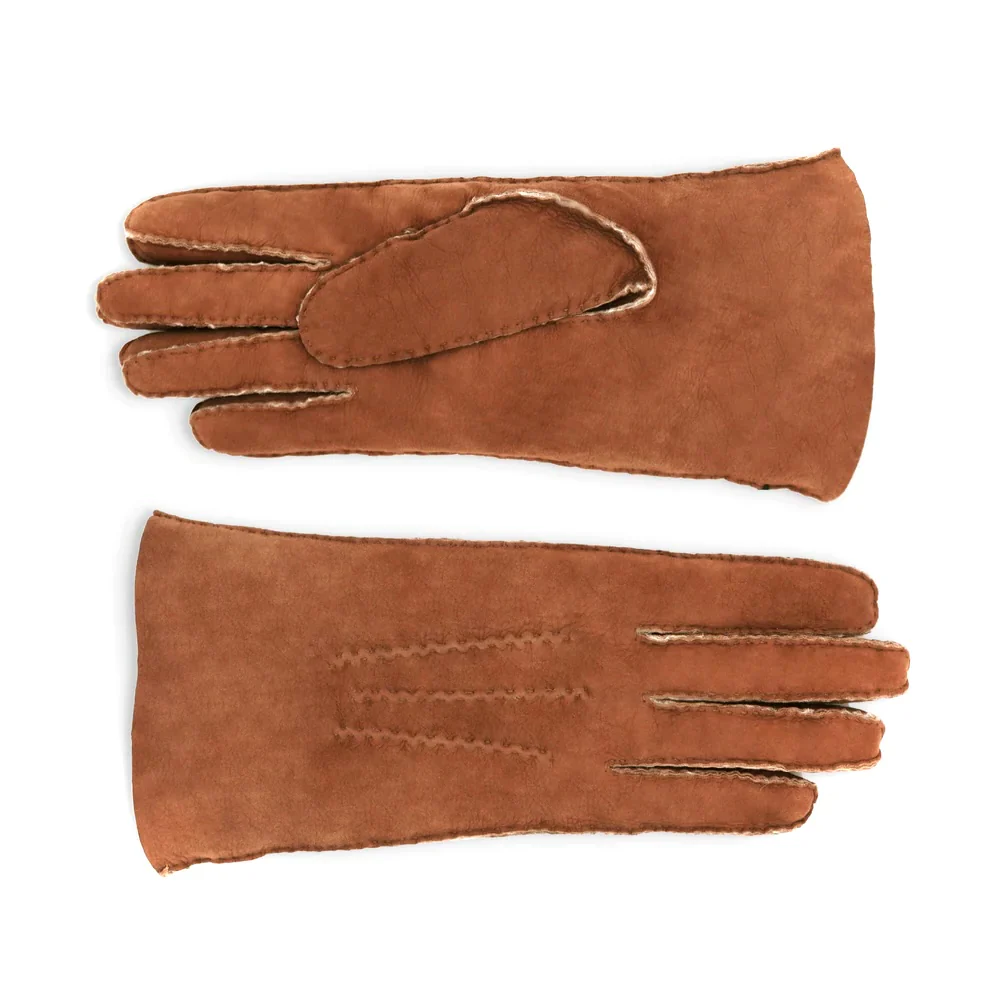 Gants en Mouton Retourné Camel – Image 2