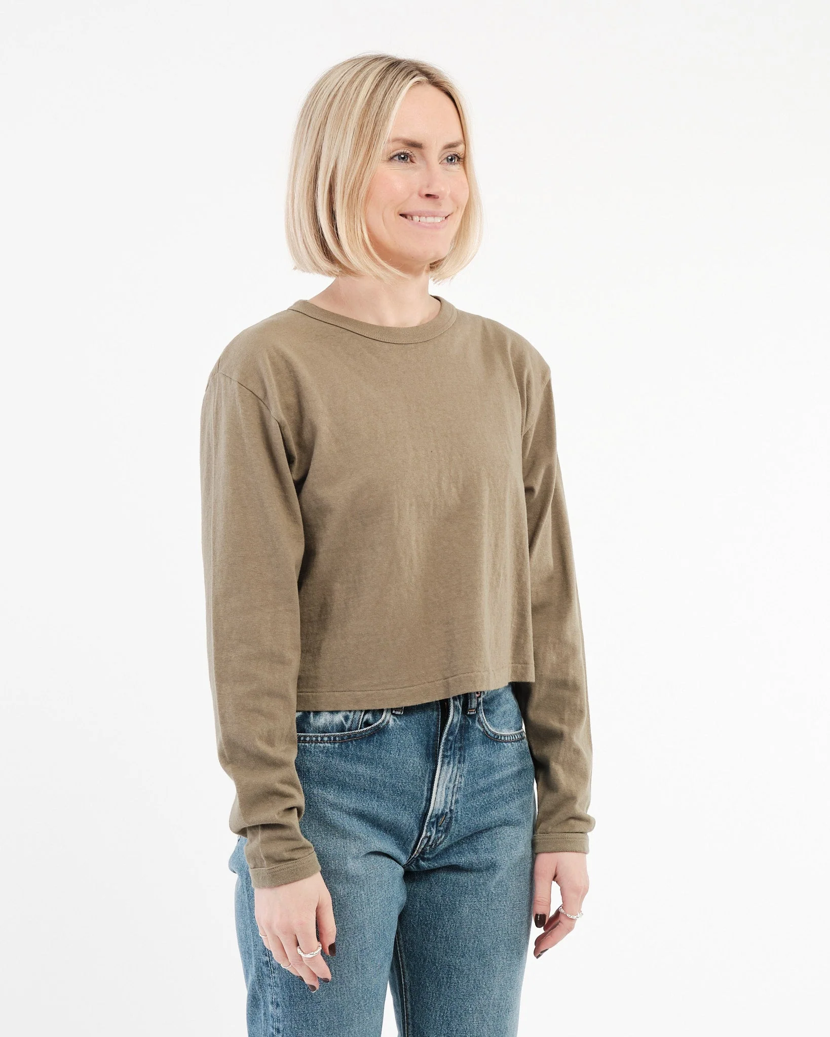 Hi'aka LS T-Shirt Deep Lichen Green – Image 3