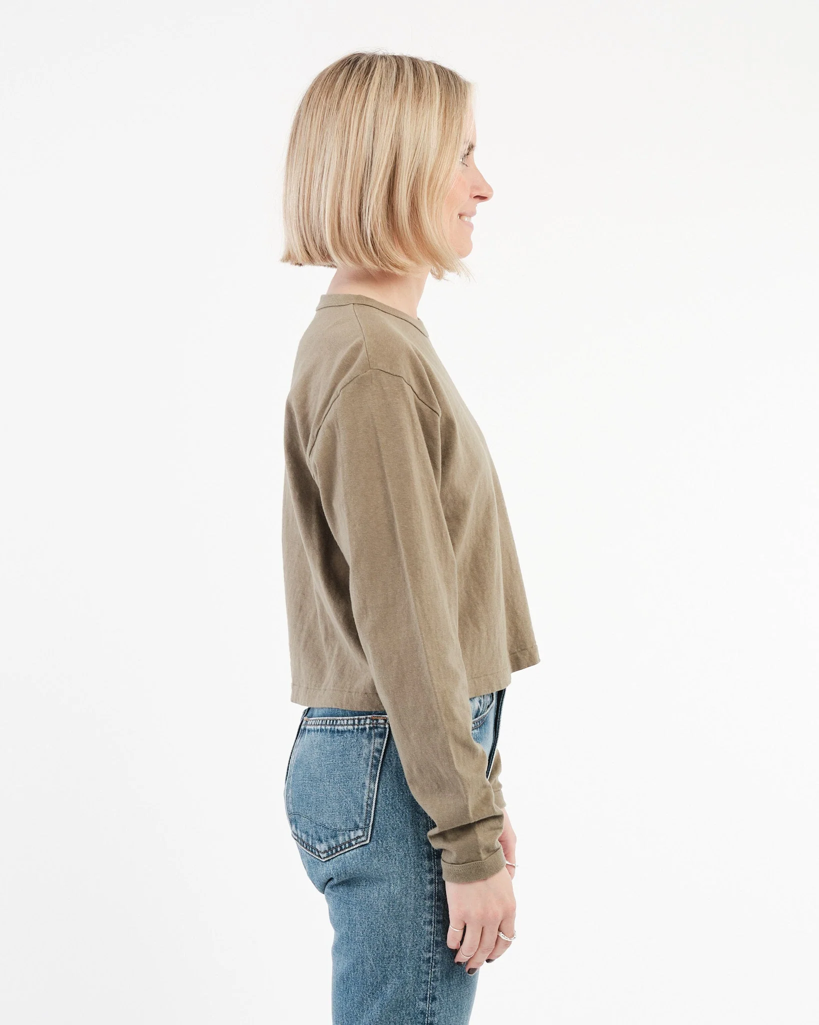 Hi'aka LS T-Shirt Deep Lichen Green – Image 4