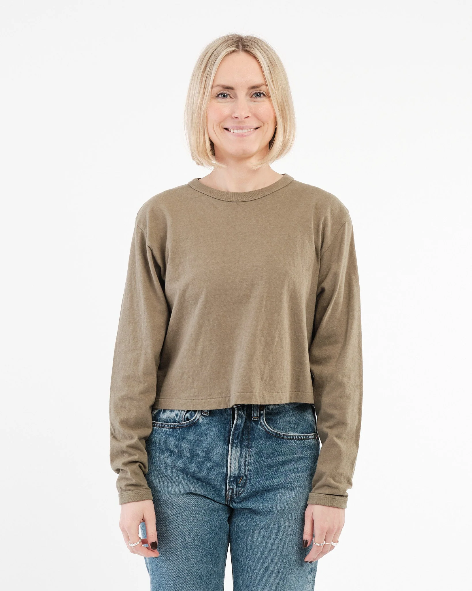 Hi'aka LS T-Shirt Deep Lichen Green – Image 2