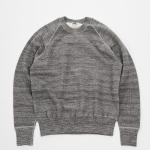 Lot 261 Four Needle Raglan Crew Neck Sweatshirt Dark Heather Grey