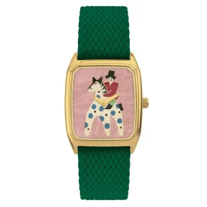 Montre TATARE Bracelet Perlon Vert