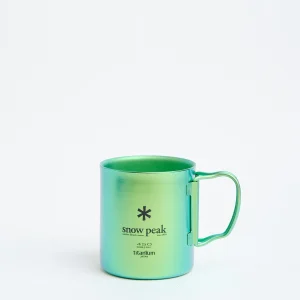 TITANIUM DOUBLE WALL CUP 450 GREEN